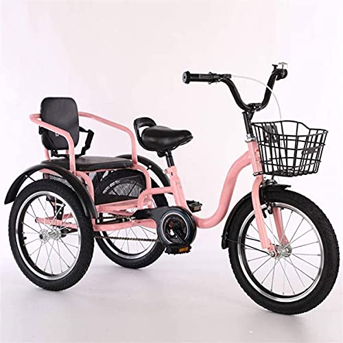 ホワイト スチール製 三輪車 2バスケット